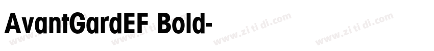 AvantGardEF Bold字体转换